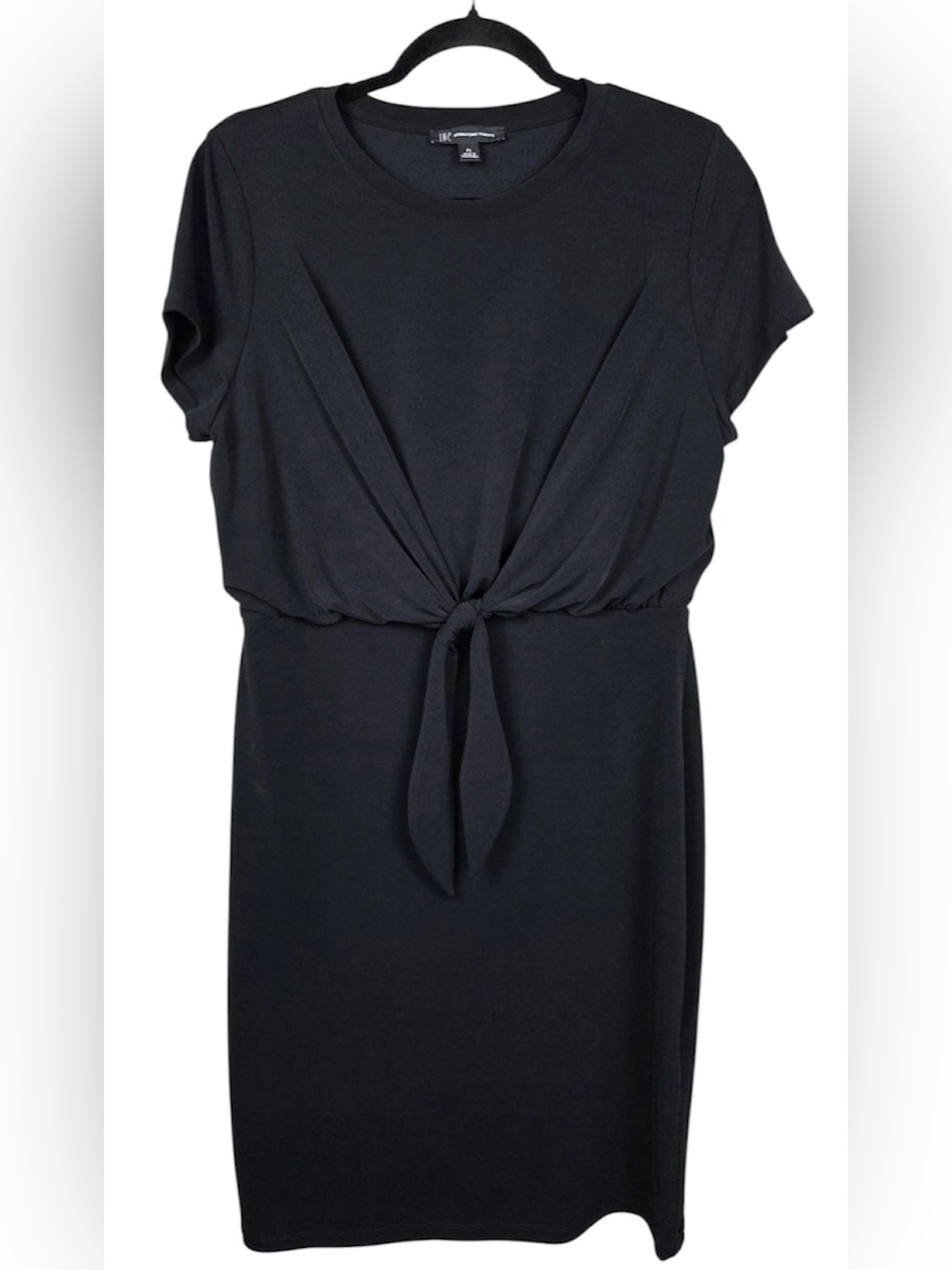 INC International Concepts Black Tie-Front Midi Dress💕